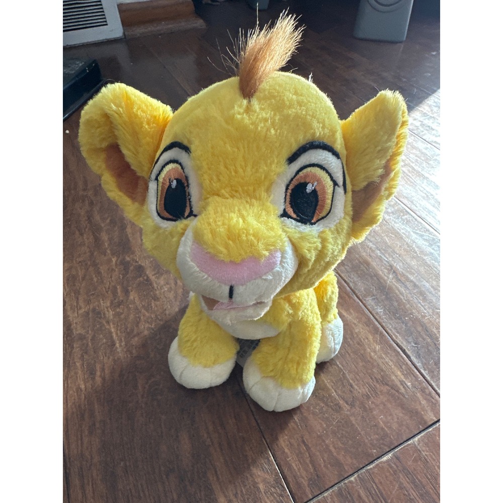 Disney Parks Plush Simba Stuffed Animal Lion King Yellow Kids Toy